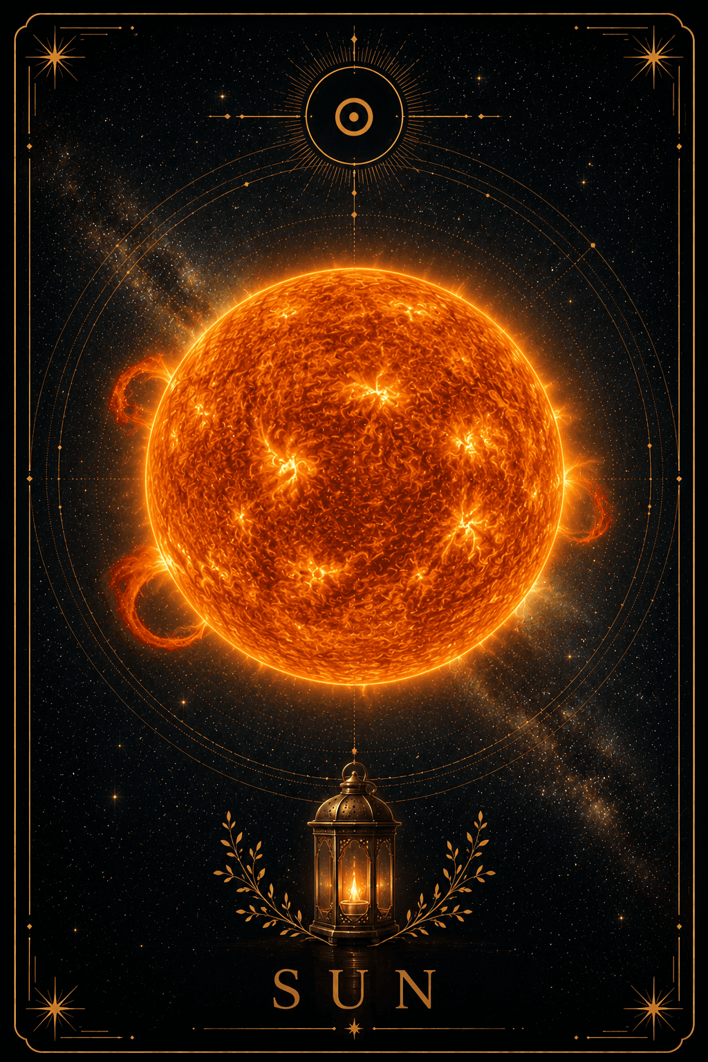 Sun oracle card