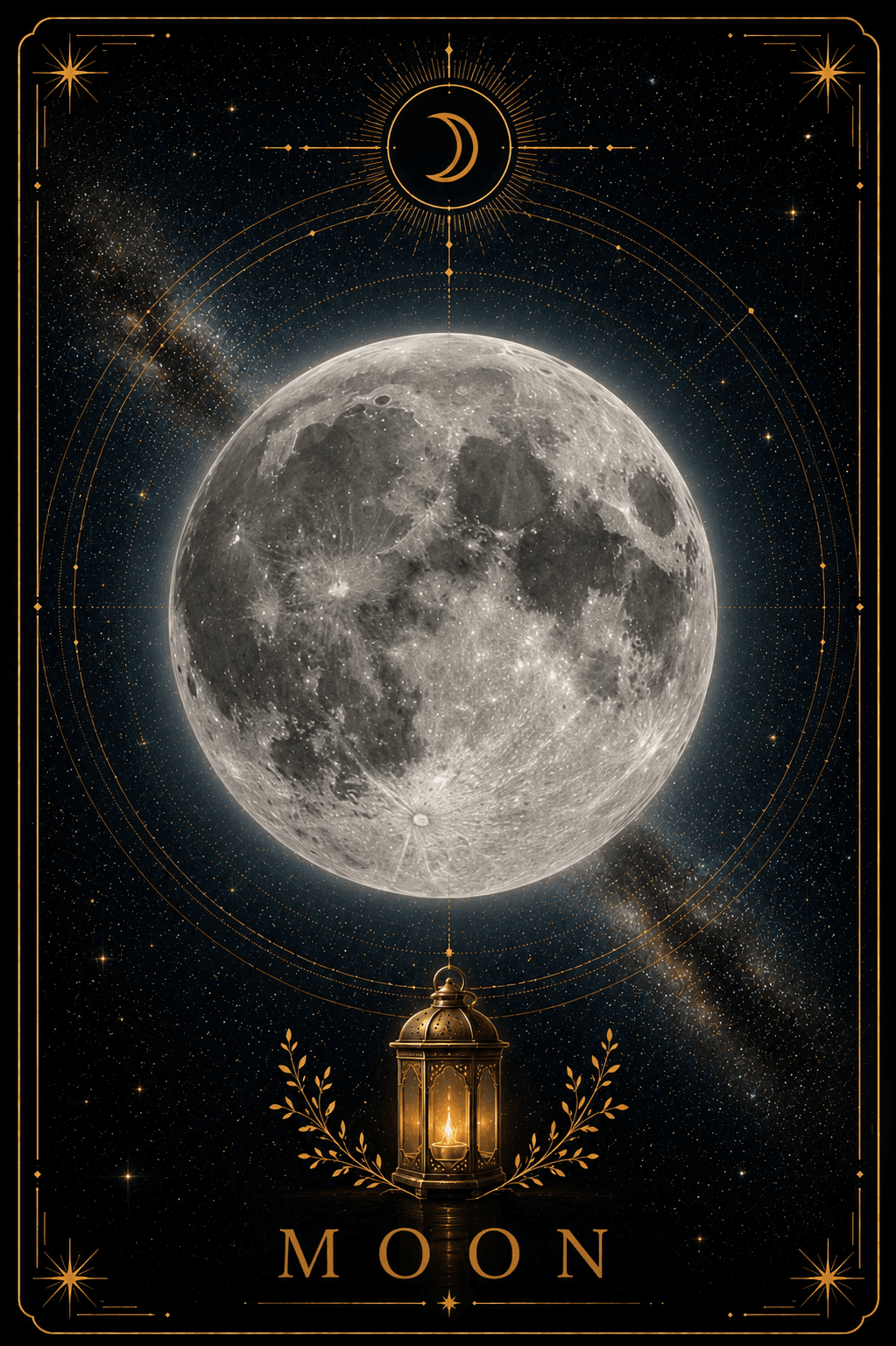 Moon oracle card