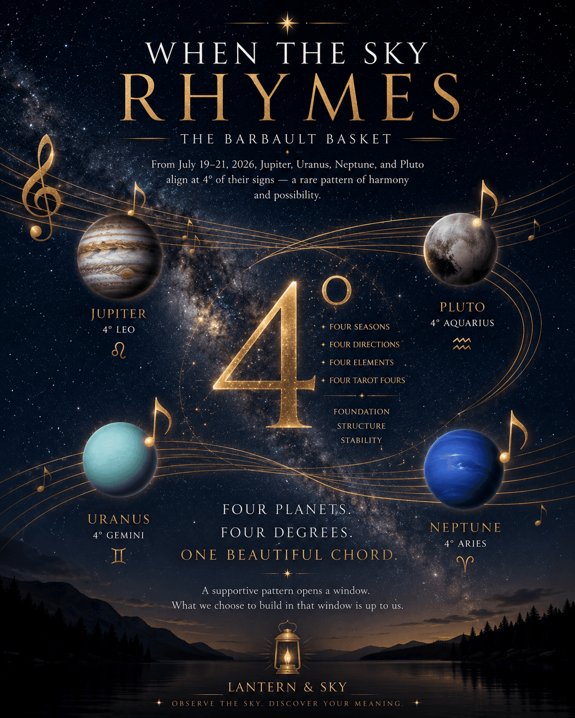 Artwork accompanying the article When the Sky Rhymes